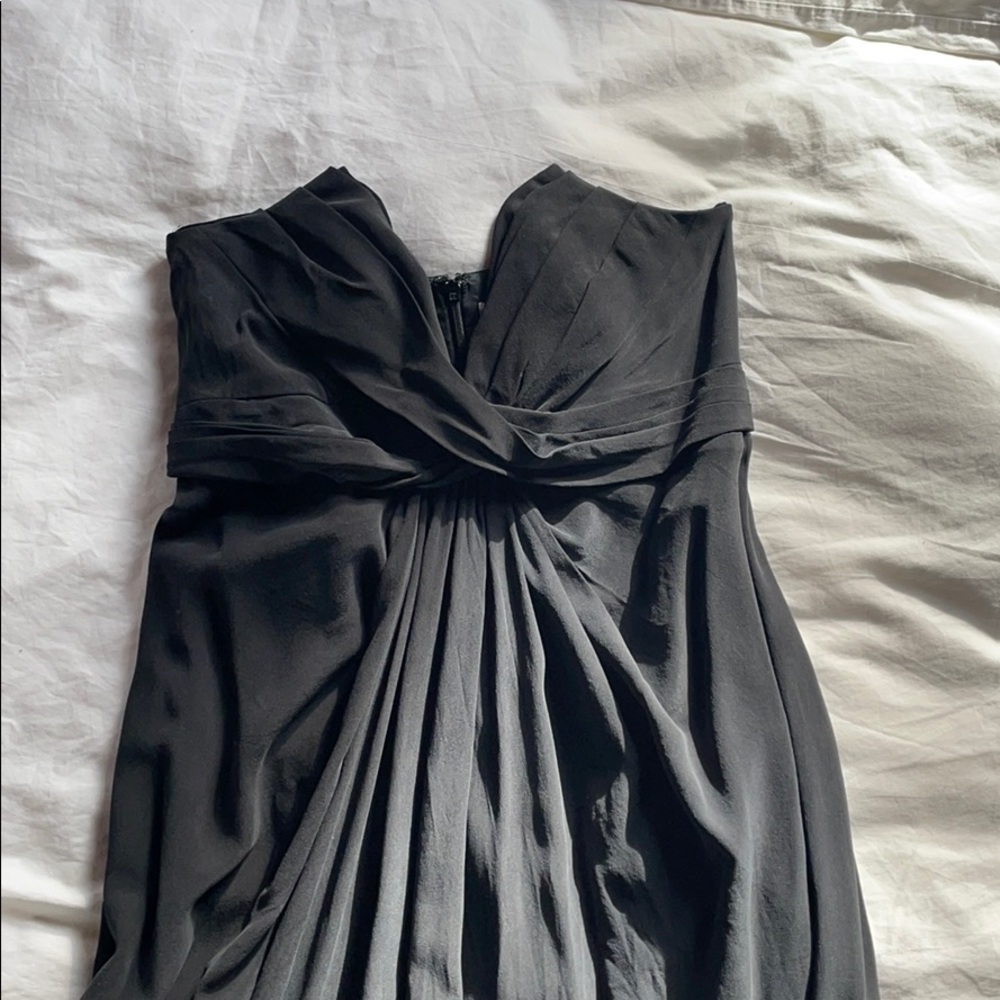 Zimmermann full length silk strapless dress